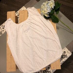 2[Ann Taylor Loft] New! White petite bubble blouse